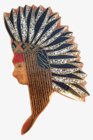 Vintage 1980s 4 3/4 Inch Plastic Glitter Native American - Headpiece #5958451 Vintage 1980s 4 3/4 Inch Plastic Glitter Native American - Headpiece #5958451