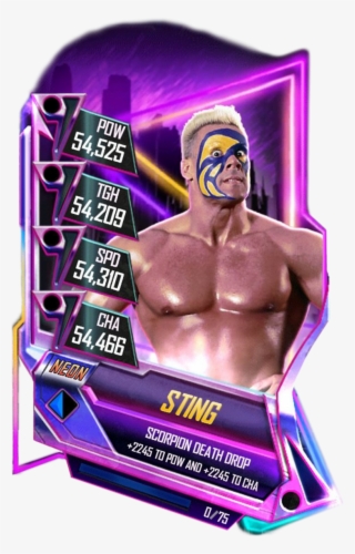 Sting S5 23 Neon - Wwe Supercard Neon Cards #5959862
