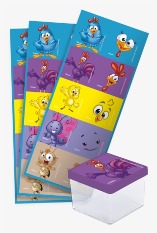 Adesivo Quadrado Galinha Pintadinha - Galinha Pintadinha #5961580