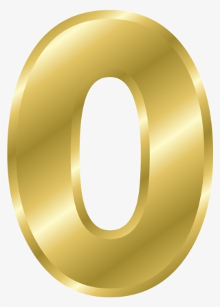 Effect Letters Alphabet Gold - Golden Number 0 Png #5962068