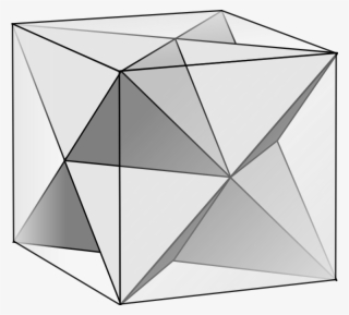Tetrahedra In Cube - Demicube #5962780