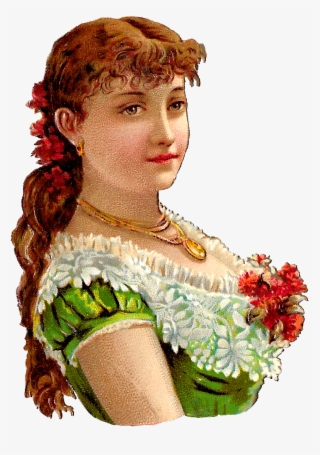 Victorian Woman Clipart Digital Download - Victorian Woman Illustration #5963998