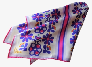 Vera Neumann Scarf Floral Vintage 1960s Silk Rayon - Pattern #5964447