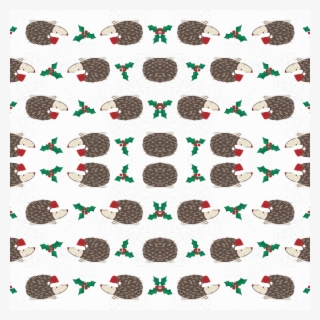 Hedgehog Christmas With Holly Wallpaper - Hedgehog #5965399