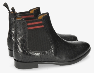 Ankle Boots Daisy 6 Black Elastic Red Lines - Melvin & Hamilton #5966030