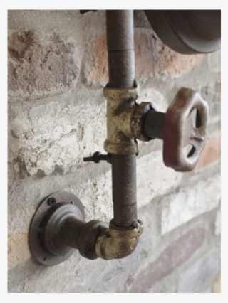 Industrial Style Pipe Wall Clock Retro Vintage Metal - Clock #5966174