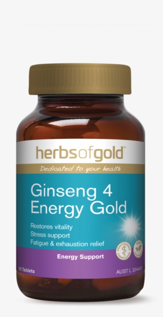 Herbs Of Gold Ginseng 4 Energy Gold 30 Tablets - Herbs Of Gold Digestive Enzymes #5966466