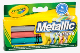 Crayola Glitter Markers, , Large - Crayola 5 Metallic Markers #5968478