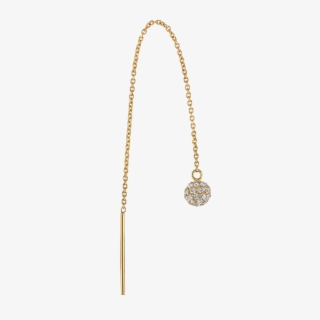 Diamond Sphere Thread Earring - Chain #5969060