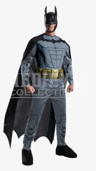 Adult Arkham Deluxe Batman Costume - Batman Arkham Costume #5972232
