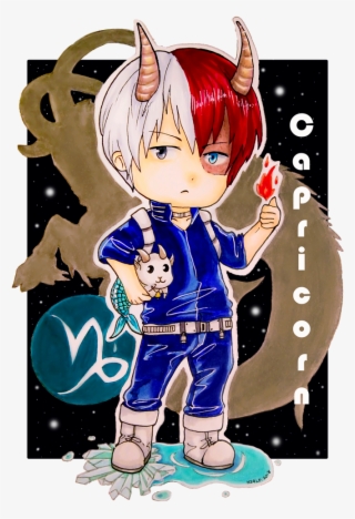 Zodiac Sign 2018 001 Capricorn By Hallowie29 - Zodiac Signs As Bnha Characters #5972572