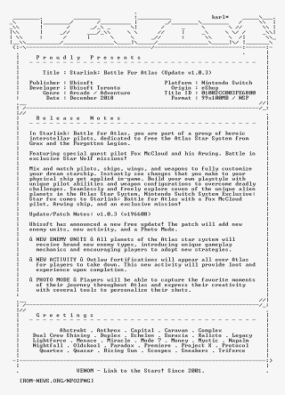 Starlink Battle For Atlas Update V1 - Police Report In Original #5972668