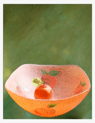 Orange Carnival Glass Bowl - Carnival Glass #5973408