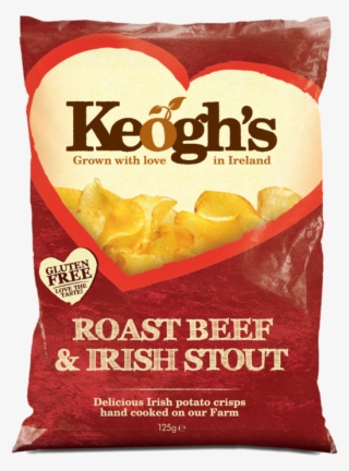 Keogh's Roast Beef & Irish Stout 125g - Keoghs Crisps #5974065