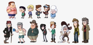 Grunkle Stan Mabel Pines Dipper Pines Social Group - Gravity Falls Bill Cipher Drawing #5974877