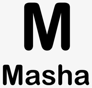 M Is For Masha Shirts - Black-and-white #5977037