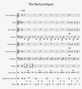 The Backyardigans Banda Sheet Music For Flute, Clarinet, - Lil Yachty One Night Piano #5978339