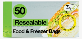 Resealable Food & Freezer Bags - 100 Resealable Food & Freezer Bags /2 Packs Of #5978800
