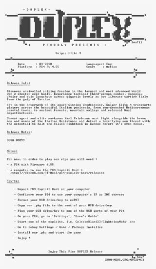 Sniper - Elite - 4 - Ps4-duplex - - Playstation 4 #5979684