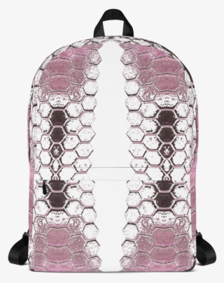 Honeycomb Blast In Pink Backpack By Ventcri - Backpack #5981103