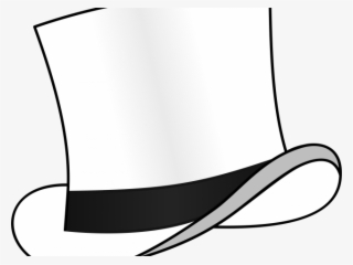 Top Hat Clipart Orange - Clip Art White Top Hat #5982039
