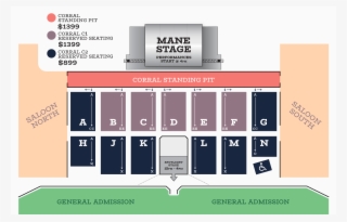 Seating Chart - Stagecoach Seating Chart 2018 #5983024