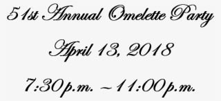Join Us For An “egg”cellent Evening Of Omelettes And - Ruby In Different Fonts #5983781