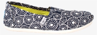 Toms Shipori Dots Navy Canvastossut Blue - Slip-on Shoe #5985063