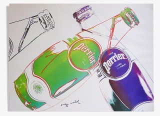 Original Poster Perrier Pop Art Signed Andy Warhol - Original Andy Warhol Perrier #5986235
