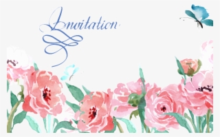 Rose Bush Transparent Decorative - Wedding Invitation #5989053