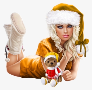 Tubes Femmes Noel Christmas Girls Xmas Png - Christmas Femmes Tubes Png #5989117