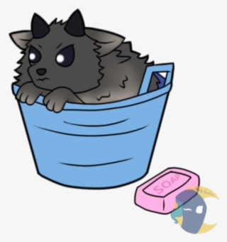 Uh Oh Someone Isn't Happy That They're Getting A Bath - Cartoon #5989882