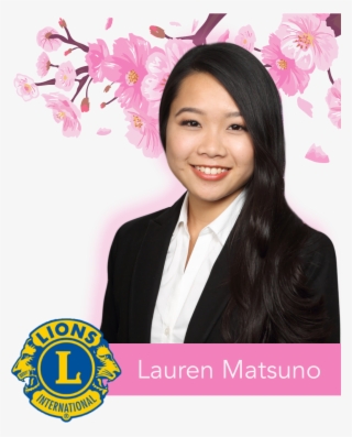 Lauren - Lions International Square Sticker 3" X 3" #5990174