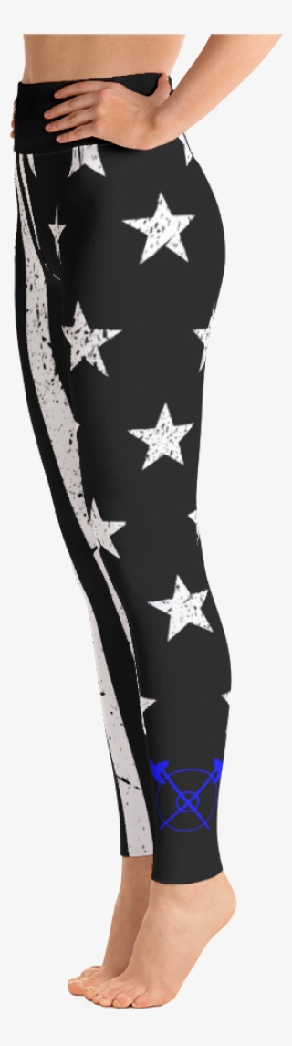 Police Support Flag Yogas - Cool Rogue Yoga Pants #5990396