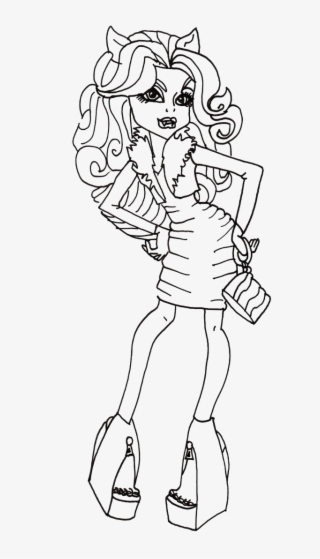 Clawdeen Wolf Is Photo Model Coloring Pages - Monster High Colouring ...