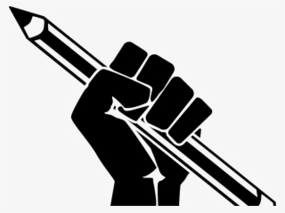 Ultimate Writing Championship - Raised Fist With Pencil #5990886