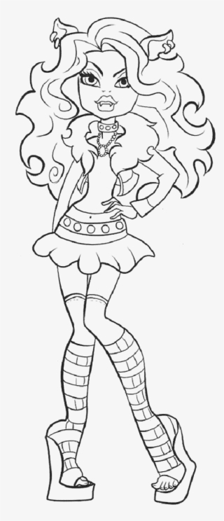 Clawdeen Wolf Is Photo Model Coloring Pages - Monster High Colouring ...