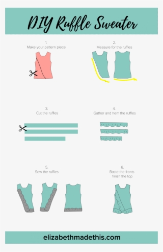 Ruffle Sweater Infographic - Sweater #5993434