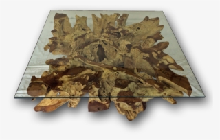 Teak Root/stone Spider Square Spider Coffee Table - Coffee Table #5997460