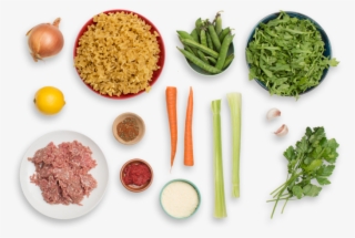 Pork Bolognese & Mafalda Pasta With English Peas & - Salad Ingredients Png #5997852