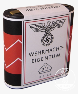 D1009 Flachbatterie Wehrmacht Label - Electric Battery #5998880
