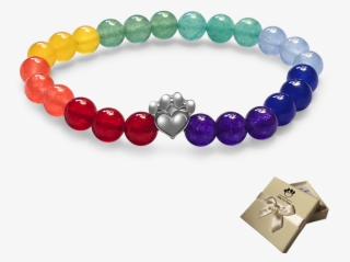 Help For Paws™ Rainbow Bridge Memory Bracelet - Paw And Heart Necklace #5999950