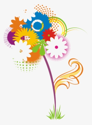 Abstract Flower Download Png - Floral Abstract Vector Png #60026