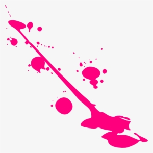 Paint Pink Splatter Clip Art At Clker - Pink Paint Splat Png #60072
