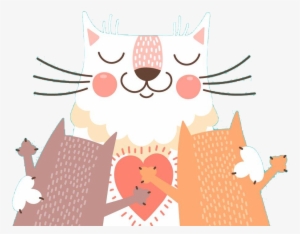 Cat Kitten Illustration Transprent Png Free Download - Dia Dos Pais Gato #60210