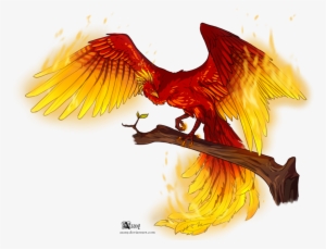 Fire Phoenix Png Png Black And White - Fawkes Phoenix Transparent Png #60454