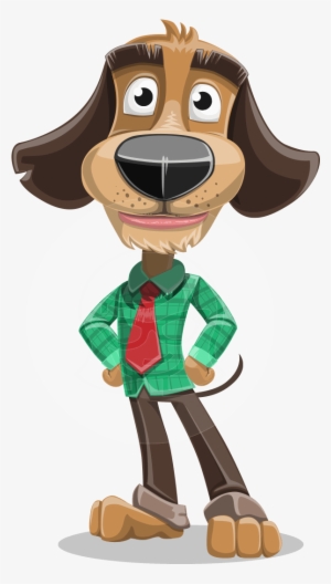 Business Character Vector Animal Cartoon Illustration - Dog Mascot Cartoon Transparent #60725