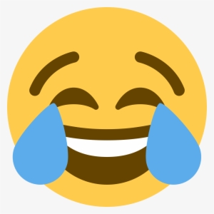 Crying Laughing Emoji Meme Distorted - Open Eye Crying Laughing Emoji ...