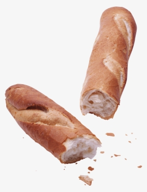 Baguette Broken Png Image - Cut Bread Png #61374