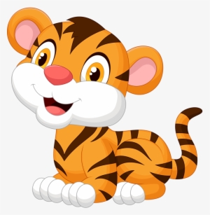 Baby Big Cats Png - Baby Tiger Cartoon #61494